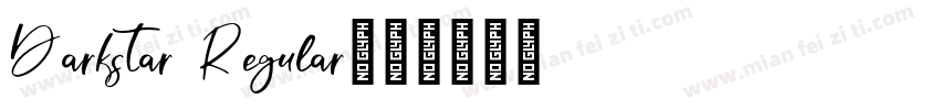 Darkstar Regular字体转换